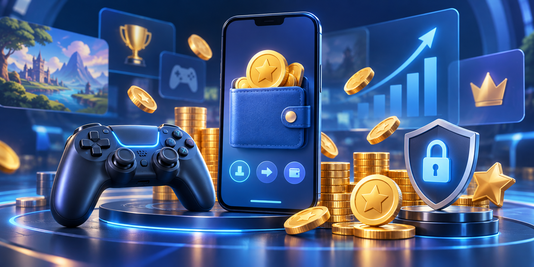 Игры с выводом денег: игровой контроллер, цифровой кошелек и награды